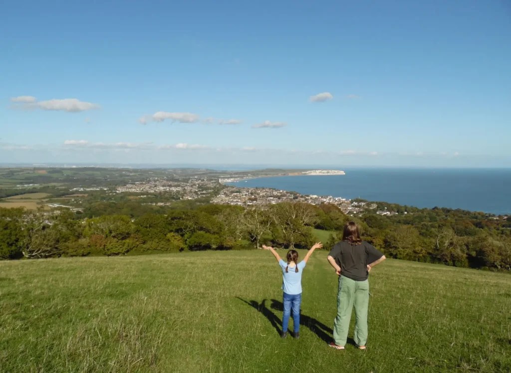 High above Shanklin Isle of Wight Family Walk