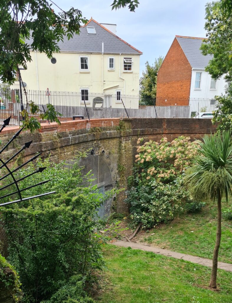 Artic Park in East Cowes has the entrance to the former railway tunnel hidden