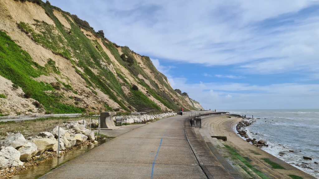 beautiful coastal path way along the sea